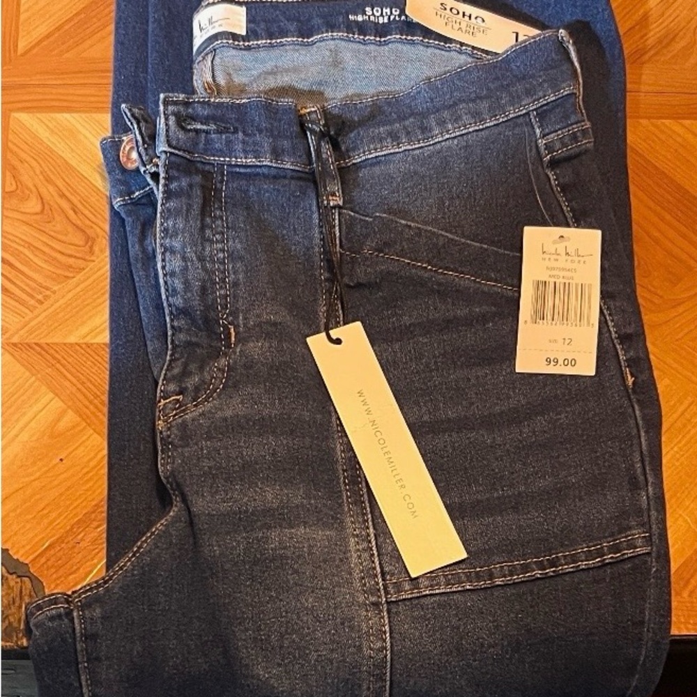 Nicole Miller Indigo Denim Jeans